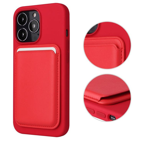 MagSafe Leather Wallet Card Case Holster For iPhone