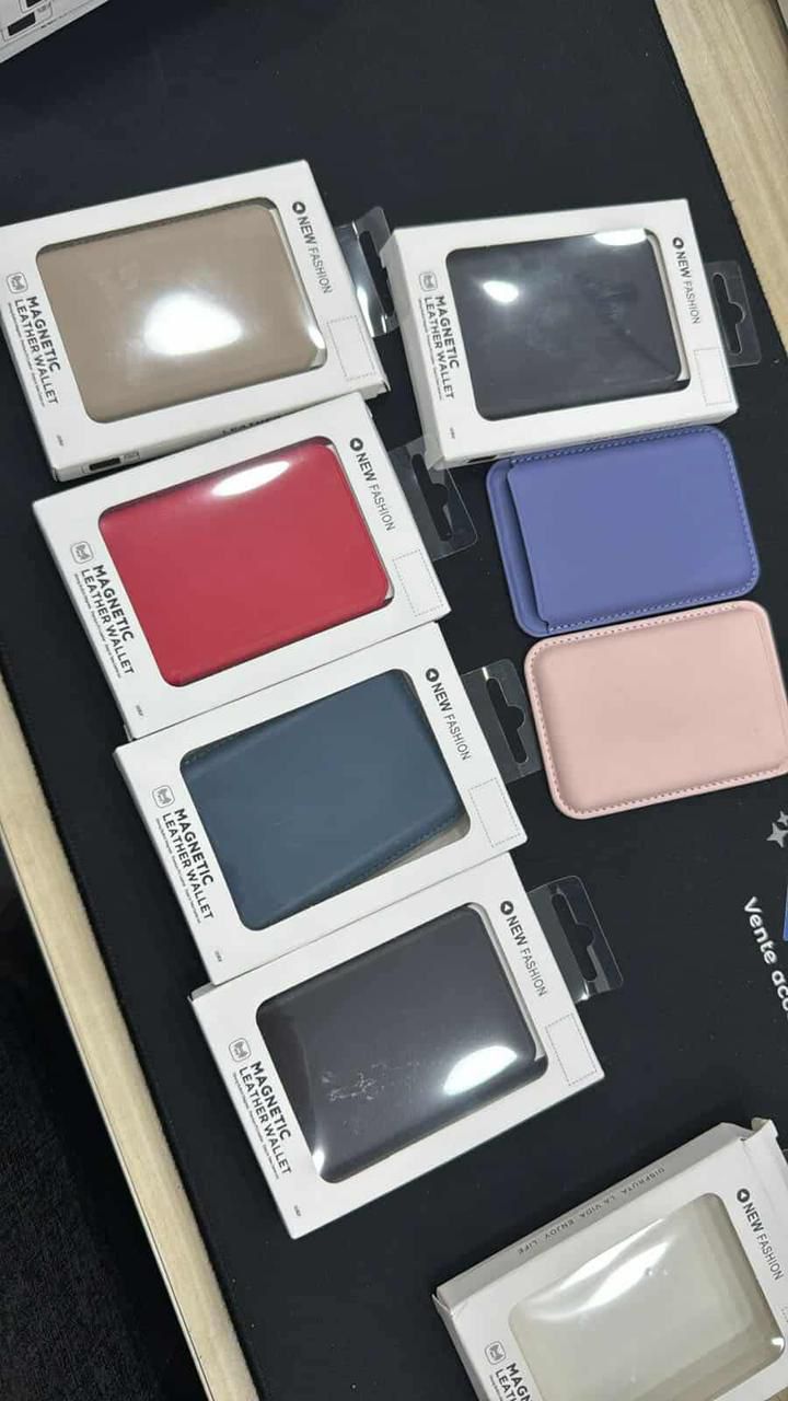 MagSafe Leather Wallet Card Case Holster For iPhone