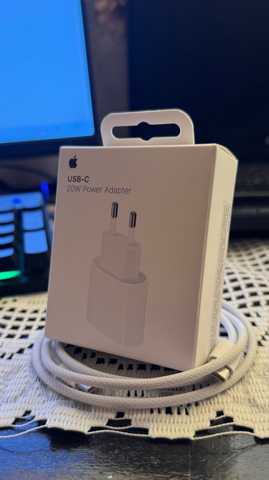 Chargeur Apple USB-C 20W Original pour iPhone , iPad- Blanc